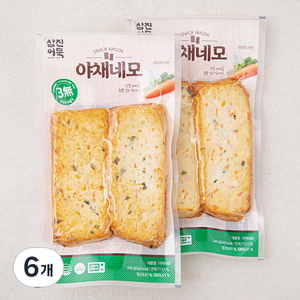 삼진어묵 야채네모, 6개, 240g