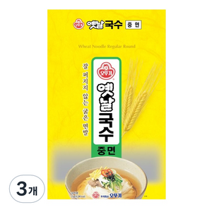 오뚜기옛날 국수중면, 3kg, 3개