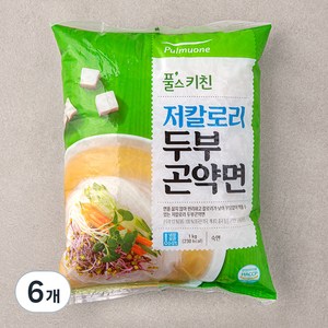 풀무원 풀스키친 저칼로리 두부 곤약면, 1kg, 6개