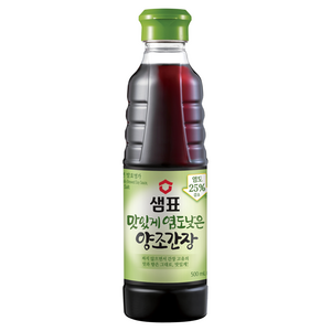 샘표 맛있게 염도낮은 양조간장, 500ml, 1개