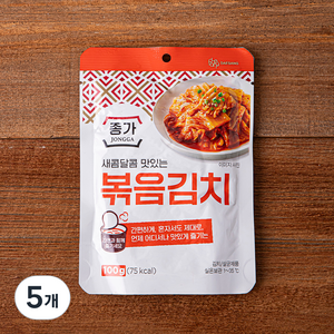 종가 볶음김치, 100g, 5개