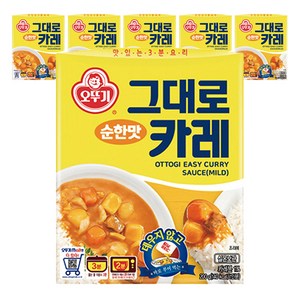 오뚜기 즉석 그대로카레 순한맛, 200g, 6개