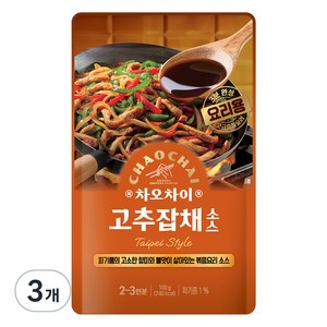 차오차이 고추잡채 소스, 100g, 3개