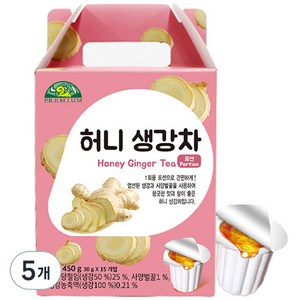 오가닉스토리 허니 생강차, 30g, 15개입, 5개