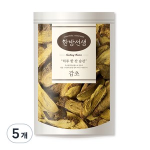 한방선생 감초 한방재료, 400g, 5개