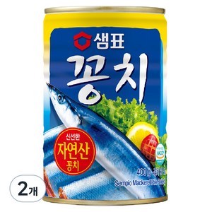 샘표 꽁치 통조림, 400g, 2개