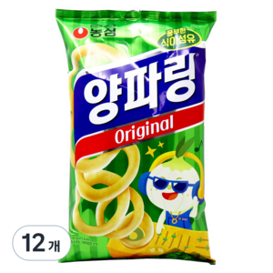 농심 양파링 오리지널, 80g, 12개