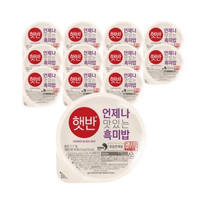 햇반 흑미밥, 210g, 24개