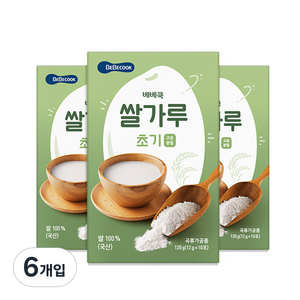 베베쿡 유기농 쌀가루 초기 12g x 10p, 60개