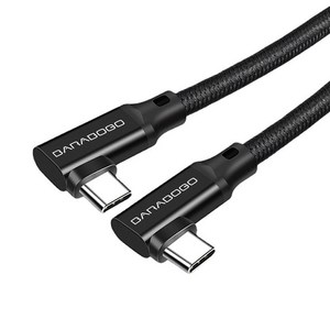 바라보고 더블 ㄱ자 USB 3.2 20Gbps type-CtoC GEN2 고속케이블4k, 더블 기역자 CtoC 케이블 Gen2-200CM, 1개