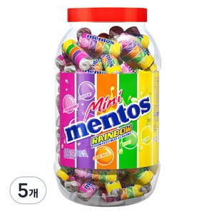 멘토스 미니 레인보우 100p, 1kg, 5개