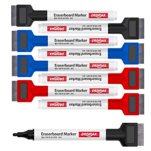 펜맥스 지우개 보드마카 3색 세트, 검정+청색+적색, 3세트