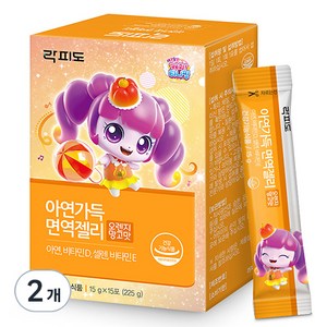 락피도 아연가득 면역젤리 15p, 225g, 2개