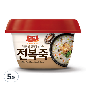 양반 전복죽, 287.5g, 5개