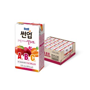 썬업 과일야채 샐러드 ABC 주스, 125ml, 24개