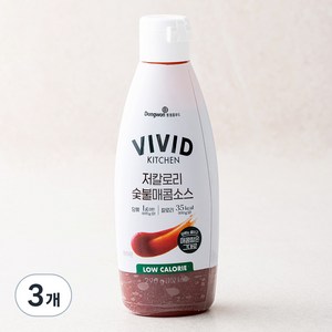 비비드키친 저칼로리 숯불매콤 소스, 290g, 3개