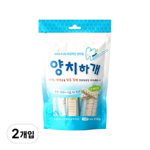 양치하개 애견용 덴탈껌, 스케일링, 210g, 2개