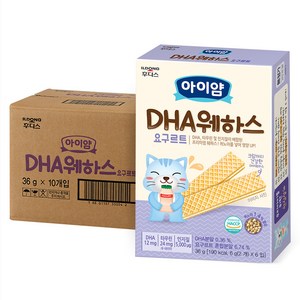 아이얌 DHA 웨하스, 요구르트, 36g, 10개