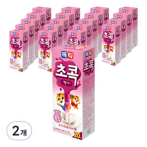 제티 초콕 딸기맛, 3.6g, 20개입, 2개