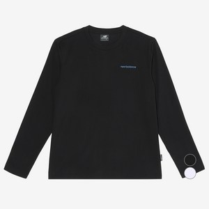 뉴발란스 남녀공용 UNI 에센셜 백로고 긴팔 티셔츠 NBNDEB3001