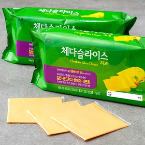 드빈치 체다슬라이스치즈 50매입, 900g, 2개