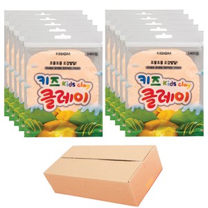 키뿜 키즈 클레이 10p, 살구색, 50g, 1세트