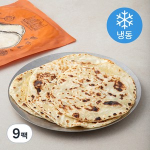 뉴델리인디안푸드 갈릭난 (냉동), 9팩, 180g