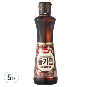 해표 참진한 들기름, 320ml, 5개