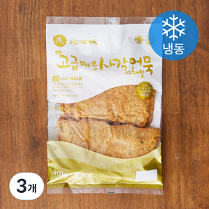 부산미도 고급 매운사각어묵야채맛 (냉동), 400g, 3개