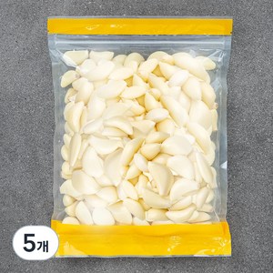 국내산 깐마늘, 500g, 5개