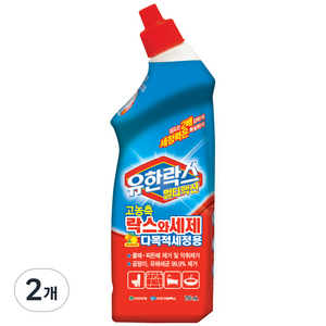 유한락스 멀티액션 락스와세제 고농축 다목적세정용, 755ml, 2개