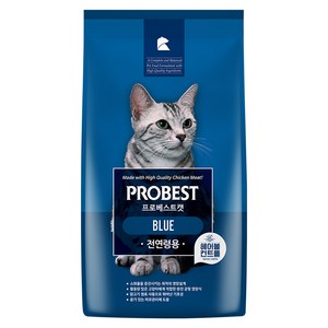 프로베스트 고양이 블루 전연령 기능성 사료, 헤어볼, 5kg, 1개