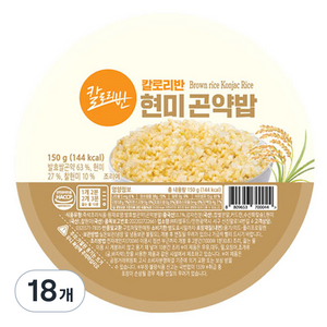 칼로리반 현미 곤약밥, 150g, 18개