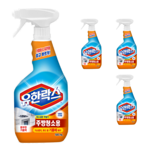 유한락스 주방청소용, 500ml, 4개