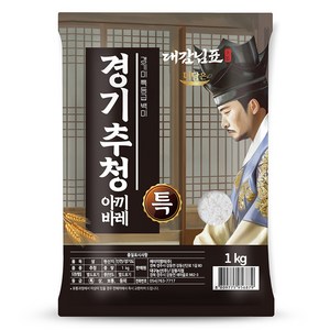 더담은 2024년산 햅쌀 경기미 추청 아끼바레 쌀, 특등급, 1kg, 1개