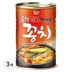 동원 김치찌개용 꽁치 통조림, 300g, 3개