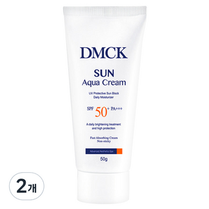 DMCK 썬 아쿠아 크림 SPF50+ PA+++, 50g, 2개