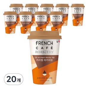 프렌치카페 로스터리 카라멜 마키아또, 200ml, 20개