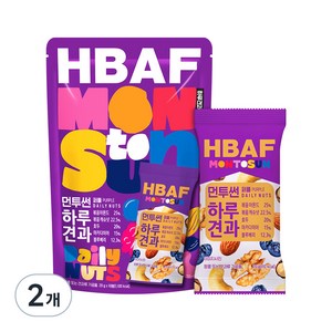 바프 먼투썬 하루견과 퍼플 믹스넛, 200g, 2개