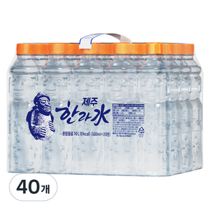 한라수 제주 무라벨, 40개, 500ml