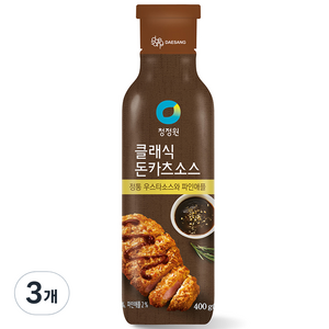 청정원 클래식 돈카츠 소스, 400g, 3개