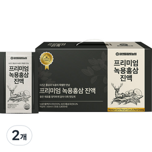 참앤들황토농원 프리미엄 녹용홍삼진액 30p, 2개, 1.8L