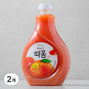 따옴 자몽주스, 1.6L, 2개