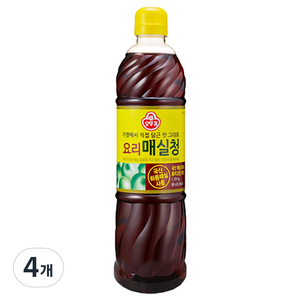 오뚜기 요리 매실청, 1.19kg, 4개