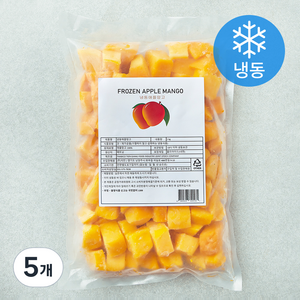 애플망고 (냉동), 5개, 1kg