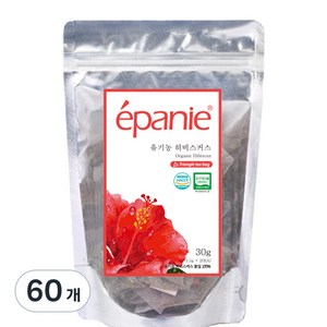 에빠니 유기농 히비스커스 허브차, 1.5g, 20개입, 3개