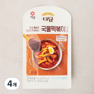 다담 국물 떡볶이 양념, 145g, 4개