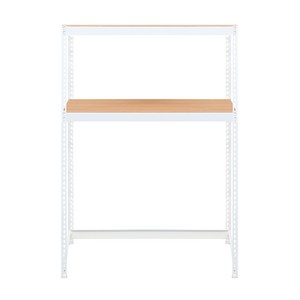 스피드랙 V2 2단 선반 1200 x 400 x 1800 mm, 화이트(앵글)