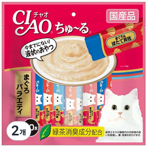 챠오 이나바 고양이 츄르 20P, 참치 버라이어티, 280g, 2개