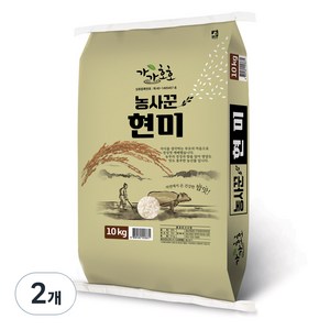 농사꾼 현미, 10kg, 2개